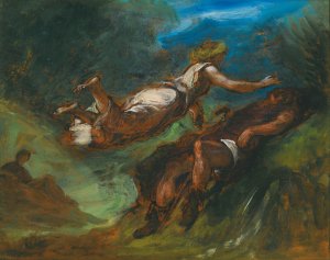 Hesiode Et La Muse by Eugene Delacroix Oil Painting