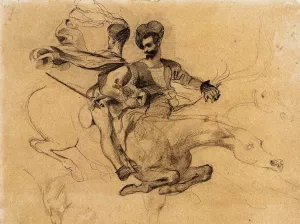 Illustration for Goethe's Faust painting by Eugene Delacroix