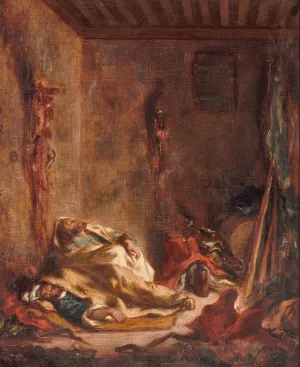 Le corps de garde a Meknes by Eugene Delacroix Oil Painting
