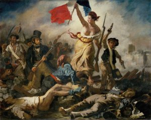 Liberty Leading the People by Eugene Delacroix Oil Painting