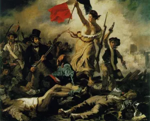 Liberty Leading the People by Eugene Delacroix - Oil Painting Reproduction