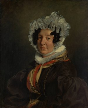 Madame Henri Francois Riesener by Eugene Delacroix Oil Painting
