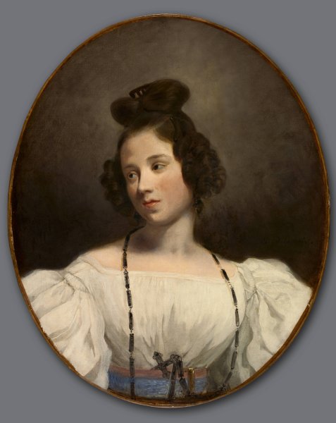 Mlle. Alexandrine-Julie de la Boutraye  by Eugene Delacroix - Hand-Painted Oil Painting Reproduction