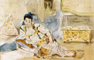 Mounay ben Sultan Oil painting by Eugene Delacroix