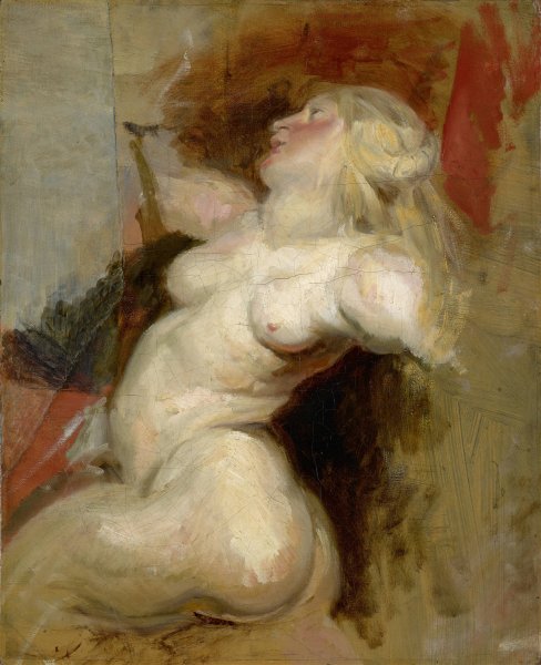 Nereid  by Eugene Delacroix - Hand-Painted Oil Painting Reproduction