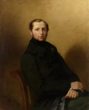 Portrait of Count Charles de Mornay Oil painting by Eugene Delacroix