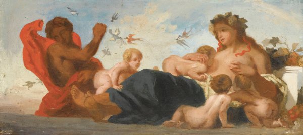 Study For L'agriculture by Eugene Delacroix - Hand-Painted Oil Painting Reproduction