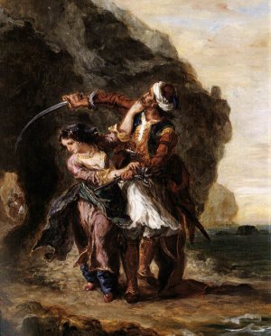 The Bride of Abydos by Eugene Delacroix Oil Painting