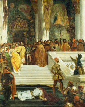 The Execution of the Doge Marino Faliero by Eugene Delacroix Oil Painting