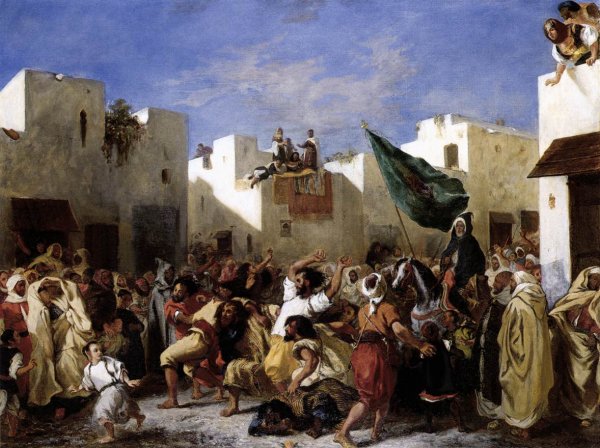 Main Product Photo of The Fanatics of Tangier Painting by Eugene Delacroix