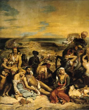 The Massacre of Chios by Eugene Delacroix Oil Painting