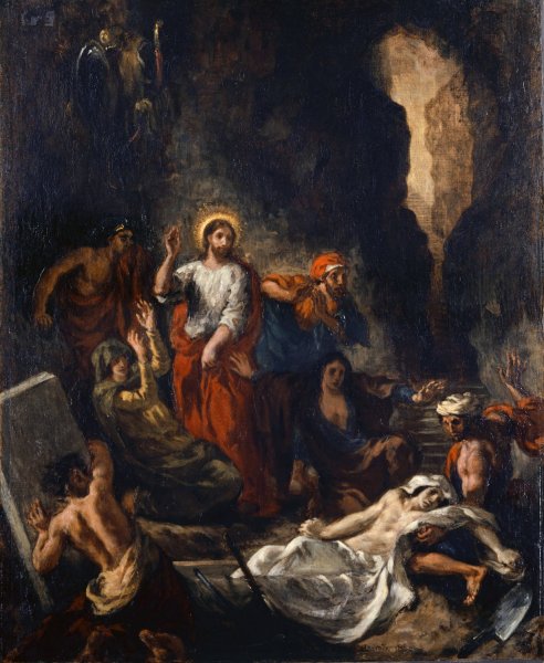 Main Product Photo of The Resurrection of Lazarus  Painting by Eugene Delacroix