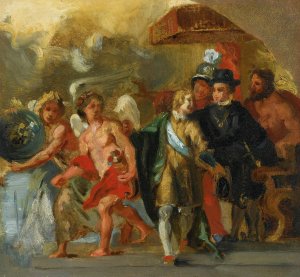 The Stage Of Archduchess Isabella by Eugene Delacroix Oil Painting