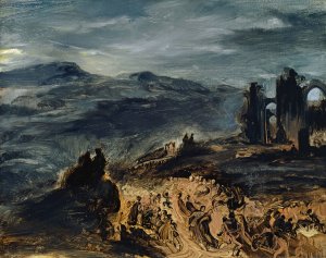 The Witches' Sabbath by Eugene Delacroix Oil Painting