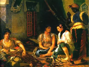 Women of Algiers in their Apartment by Eugene Delacroix Oil Painting