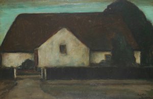 Homestead by Eugeen Van Mieghem Oil Painting
