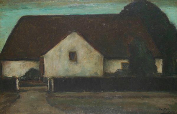 Main Product Photo of Homestead  Painting by Eugeen Van Mieghem