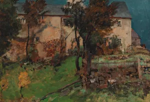 Der alte Hof by Eugen Bracht Oil Painting