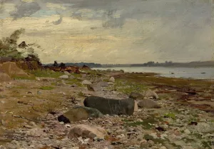 Steiniges Ufer by Eugen Ducker Oil Painting