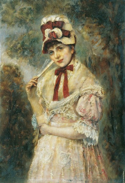 Damenbildnis by Eugen Horstig - Hand-Painted Oil Painting Reproduction