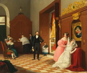 Braut wider Willen by Eugen Hummel Oil Painting