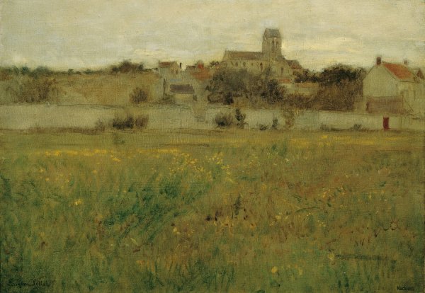 Ansicht Von Auvers-Sur-Oise  by Eugen Jettel - Hand-Painted Oil Painting Reproduction