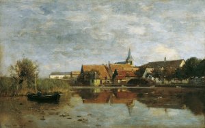 Ansicht von Giessen Oil painting by Eugen Jettel
