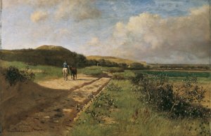 Dunen bei Katwijk by Eugen Jettel Oil Painting