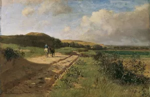 Dunen bei Katwijk by Eugen Jettel Oil Painting