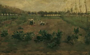 Feldarbeit by Eugen Jettel Oil Painting