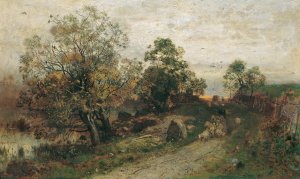 Mondaufgang by Eugen Jettel Oil Painting