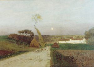 Moonrise by Eugen Jettel Oil Painting
