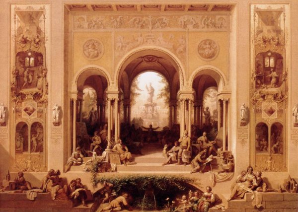 Main Product Photo of The Arts Flourishing in Munich Painting by Eugen Neureuther