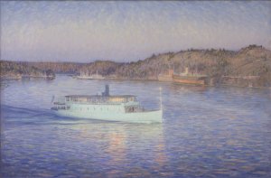 The White Boat by Eugen Oil Painting