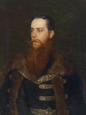 Bildnis Arthur Graf Berchtold by Eugen Von Blaas Oil Painting