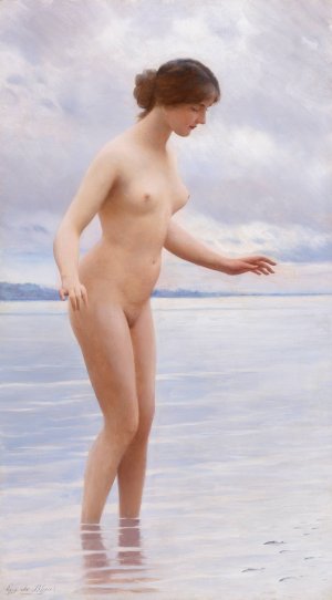 In the Water by Eugen Von Blaas Oil Painting