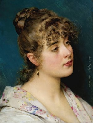 La Bella Veneziana  by Eugen Von Blaas Oil Painting