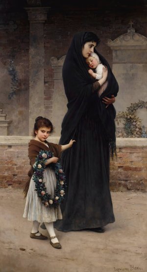 Semper Vivit Amor by Eugen Von Blaas Oil Painting
