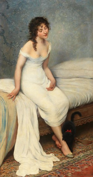 The Awakening by Eugen Von Blaas Oil Painting