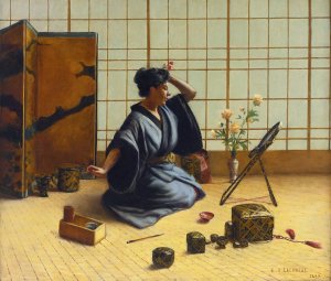 A Japanese Room by Eugene Armand Lachaise Oil Painting