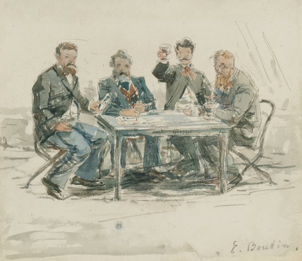 Main Product Photo of a la ferme Saint-Simeon  Painting by Eugene Boudin