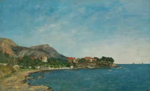 Beaulieu; The Bay of Fourmis by Eugene Boudin Oil Painting