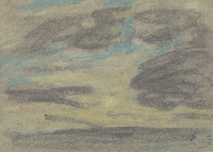 Clouds over the Sea by Eugene Boudin Oil Painting