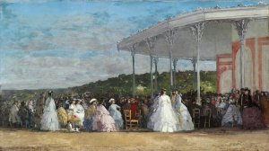 Concert at the Casino of Deauville by Eugene Boudin Oil Painting