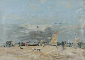 Landscape by Eugene Boudin Oil Painting