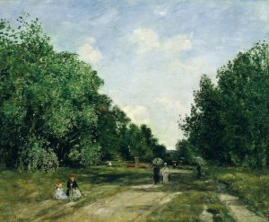 Parc Cordier in Trouville by Eugene Boudin Oil Painting