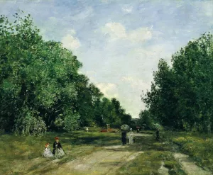 Parc Cordier in Trouville by Eugene Boudin Oil Painting