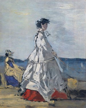 Princess Pauline Metternich on the Beach by Eugene Boudin Oil Painting