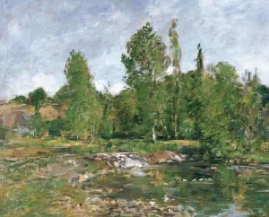 Saint-Cenery, L'etang by Eugene Boudin Oil Painting