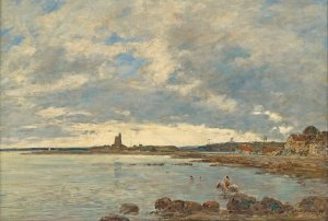 St. Vaast-la-Hougue Oil painting by Eugene Boudin